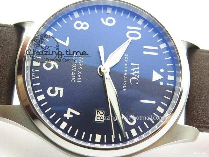 MIROTIME 0409 Mark XVIII Le Petit Prince IW327004 SS Mk Maker Best Edition Blue Dial On Brown Leather Strap A TimelessDesign 7296